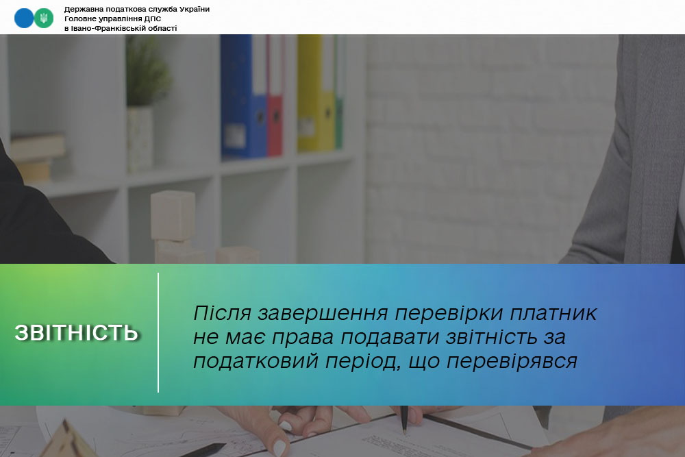 Після завершення перевірки платник податків – фізична особа не має права подавати Декларацію за податковий період, що перевірявся