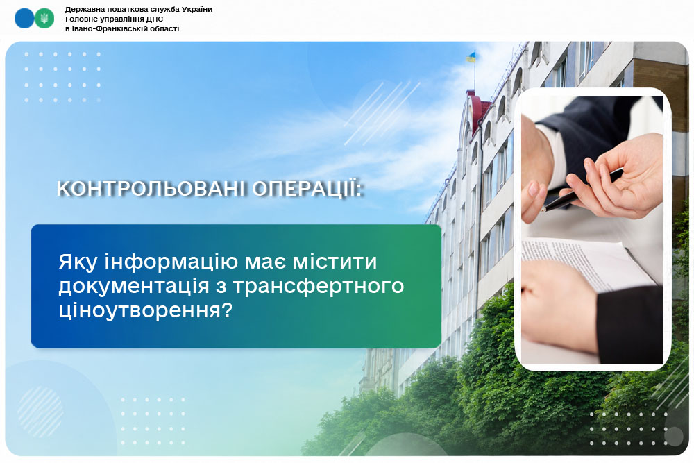 Яку інформацію має містити документація з трансфертного ціноутворення, яка подається до контролюючого органу щодо контрольованих операцій, зазначених у запиті?