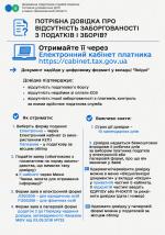 Потрібна довідка про відсутність заборгованості з податків і зборів? - Отримайте її через електронний кабінет платника 