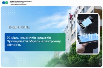 Більш як 170 тисяч звітних документів подали до податкової служби платники податків Прикарпаття: 99 відсотків обрали електронну звітність