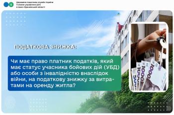 Чи має право платник податків, який має статус учасника бойових дій (УБД) або особи з інвалідністю внаслідок війни, на податкову знижку за витратами на оренду житла, та з якого періоду застосовуються такі витрати? 